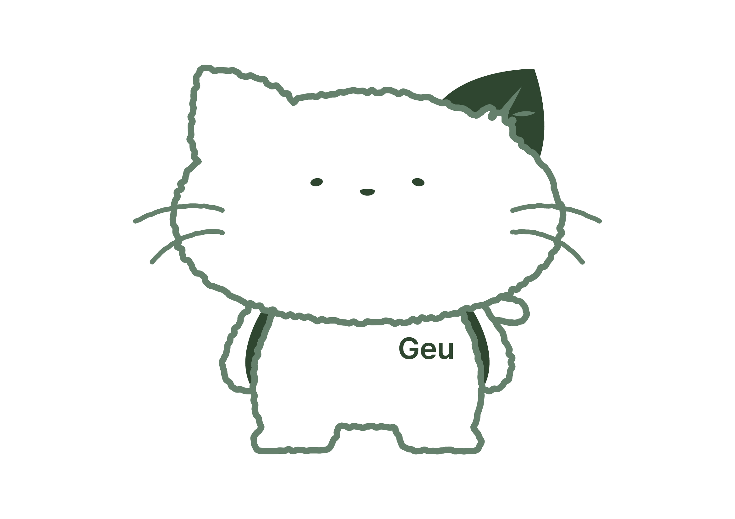 그냥이, 정면
